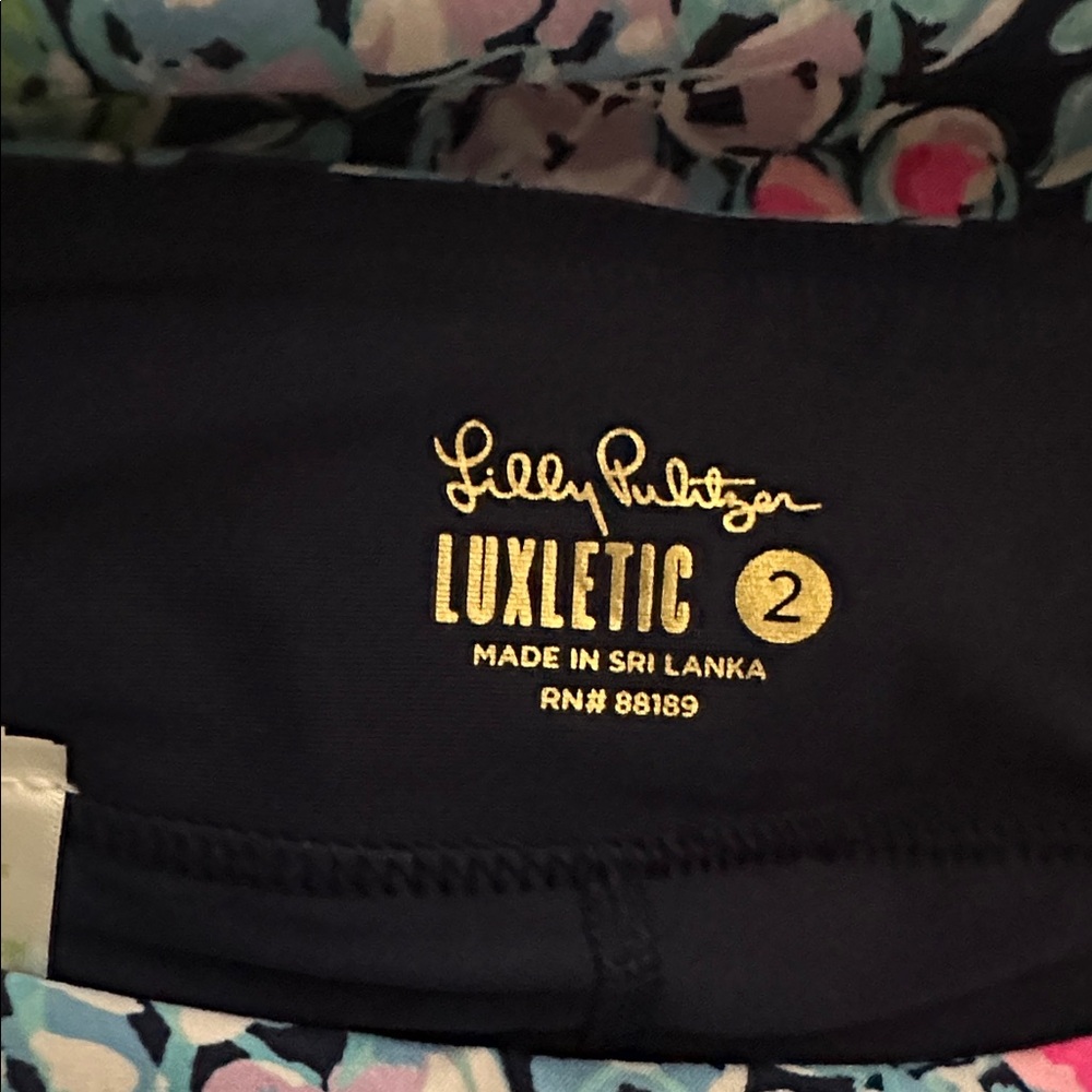 Lilly Pulitzer Navy Floral Mini Skirt - Picture 3 of 3